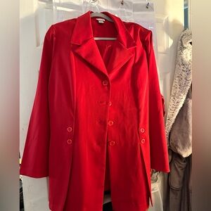 Lane Bryant plus size red blazer